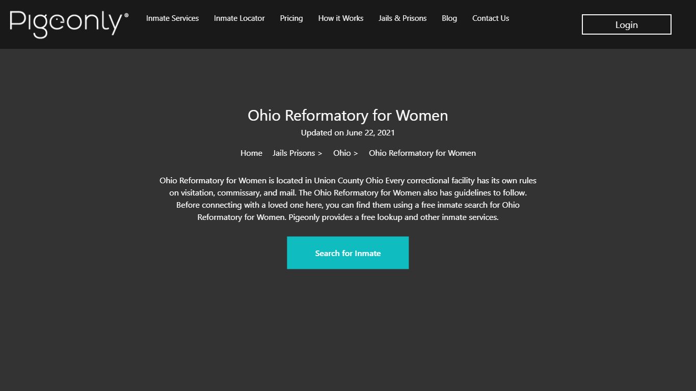 Ohio Reformatory for Women Inmate Search - Pigeonly